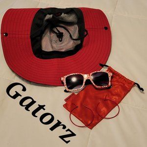 NWOT Gatorz Red & White Logo Fashion Unisex Sunglasses